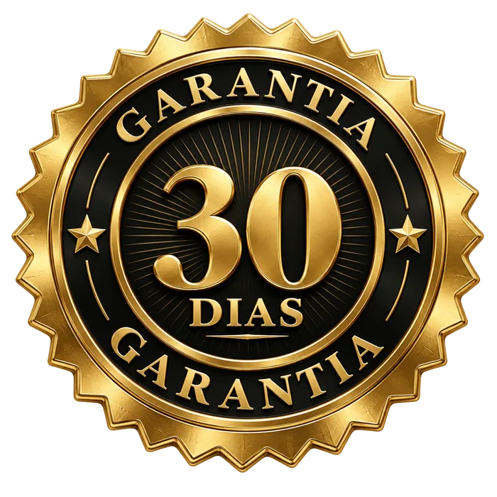 Selo de garantia incondicional de 30 dias