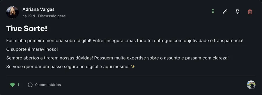 Depoimento de Adriana Vargas